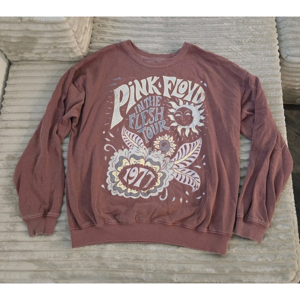 Pink Floyd In The Flesh Tour 1977 Sweatshirt Goodie Two Sleeves Large